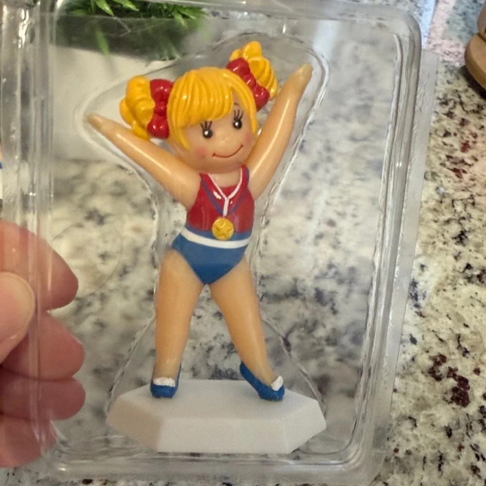 Wilton Lil' Miss Gymnastics Cake Toppers - Red, Blue, Yellow